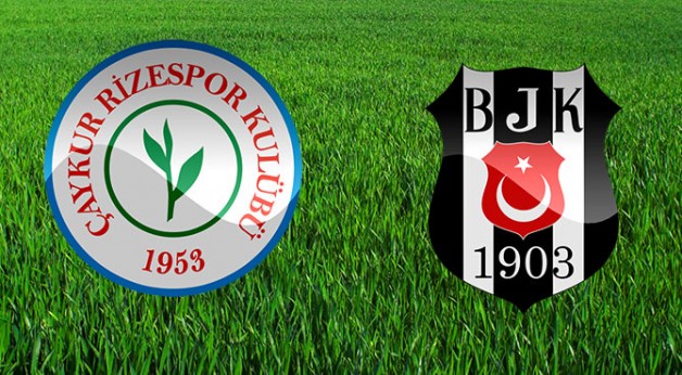Çaykur Rizespor: 1 Beşiktaş: 2 (Maç Sonucu)