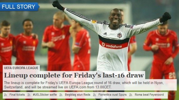 Beşiktaş’ımız UEFA manşetinde